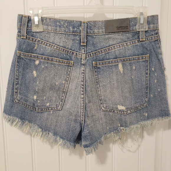 Carmer Denim Titania Bottom Fly High Rise Short Size 26 - Picture 5 of 11